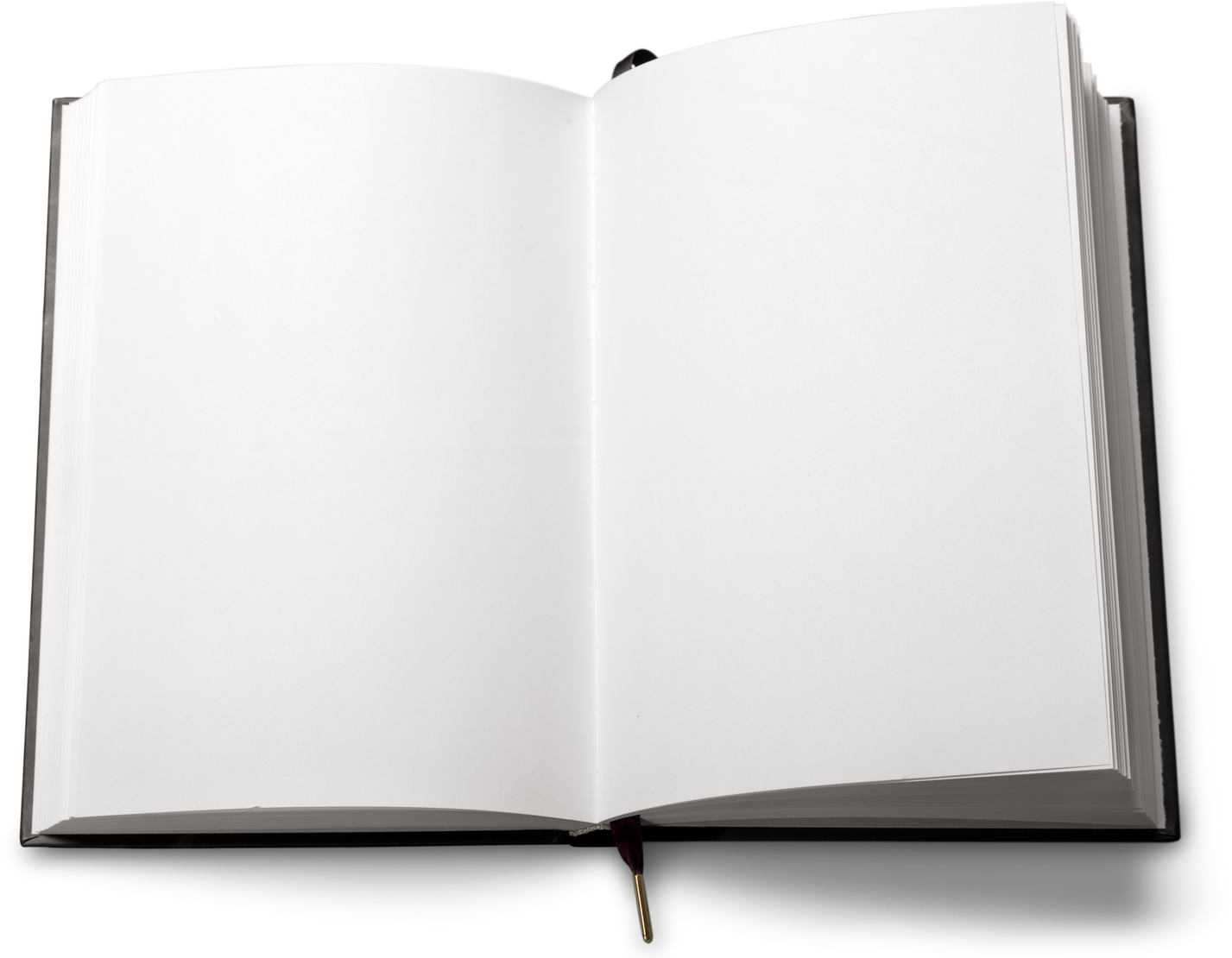 Blank Notebook with Bookmark